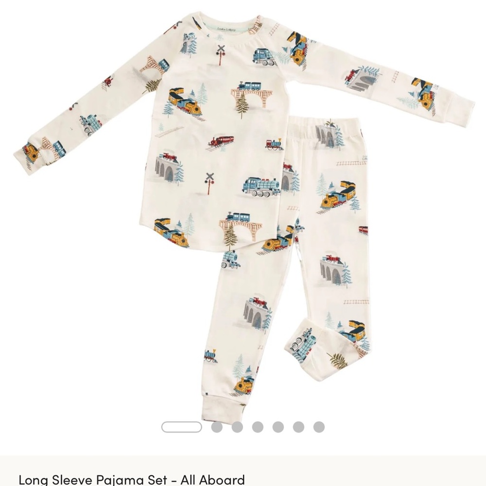 Charming Train Print Kids Pajama Set
